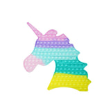 Силиконова играчка за облекчаване на стреса Pop It Now, еднорог, гигантска 
