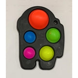 Jucarie Antistres Vivimall - Fidget Toy, Simple Dimple, Among us, Negru - vivimall.ro