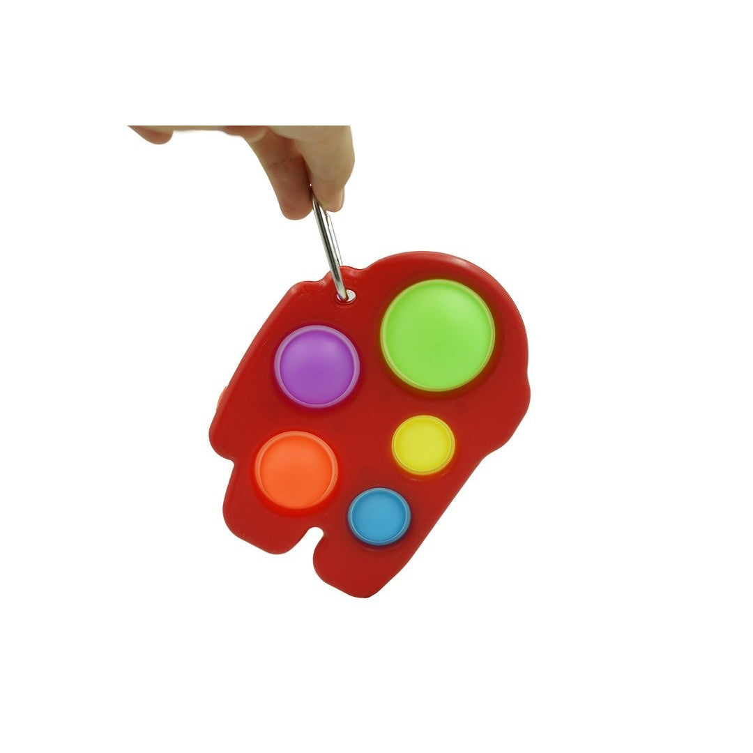 Jucarie Antistres Vivimall - Fidget Toy, Simple Dimple, Among us, Rosu - vivimall.ro