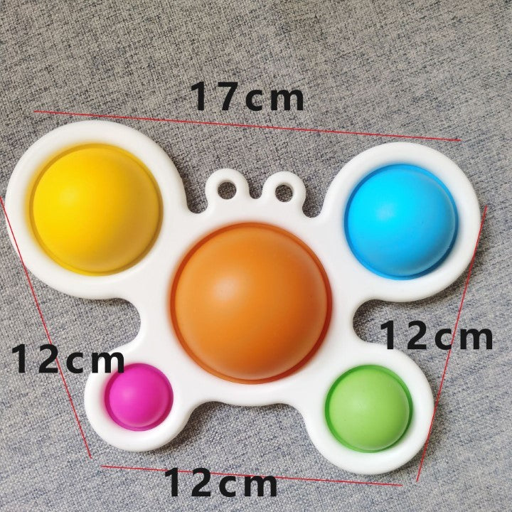 Jucarie Antistres Vivimall - Fidget Toy, Simple Dimple, Crab, Multicolor - vivimall.ro