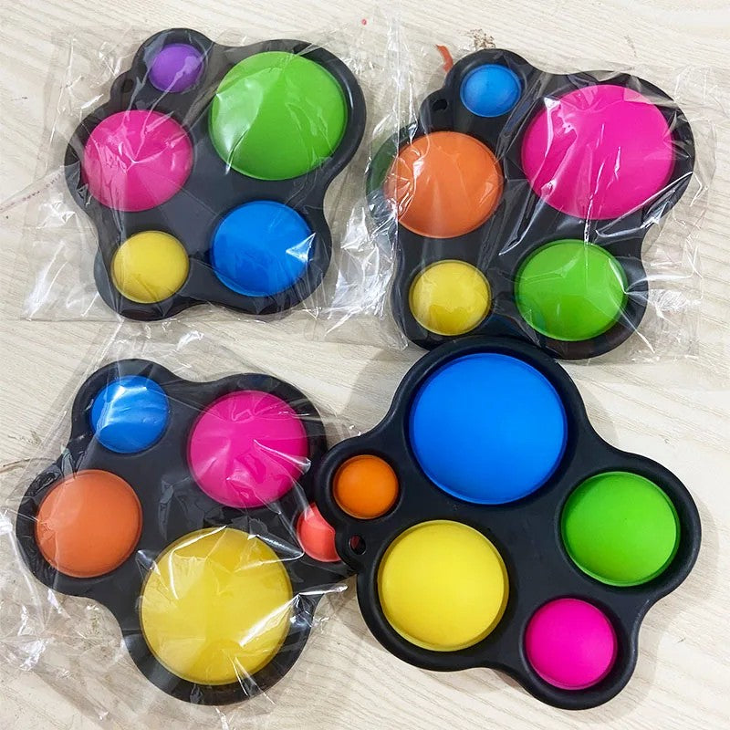 Jucarie Antistres Vivimall - Fidget Toy, Simple Dimple, Negru - vivimall.ro