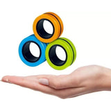 Jucarie Antistres Inele Magnetice, 3 Piese, Multicolor - vivimall.ro