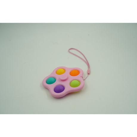 Обикновена играчка-въртяща се въртяща се играчка Dimple с 5 точки, /Розова