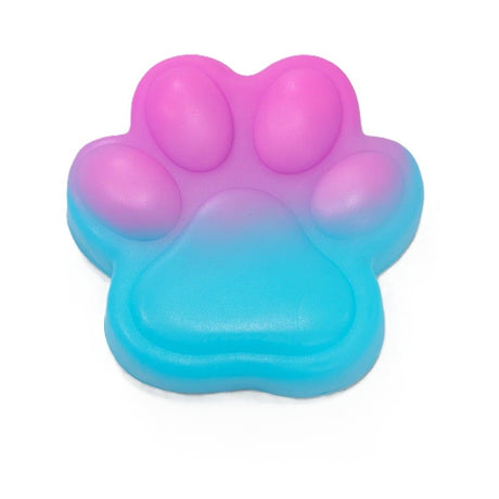 Jucarie Antistres Squishy, Vivimall, cu Revenire Lenta, Labuta de Pisica Pufoasa, 7.5 cm, Ambalaj Transparent, Model 270512, Albastru/Roz - vivimall.ro