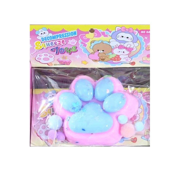 Jucarie Antistres Squishy, Flippy, Labuta de Pisica Squeeze Toys, cu Revenire Lenta, 7.5 cm, Model 270527, Multicolor - vivimall.ro
