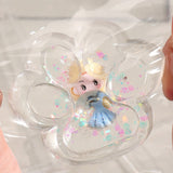 Jucarie Antistres Squishy, Flippy, Labuta de Pisica Pufoasa, cu Revenire Lenta, 7 x 6.5 cm, Model Printesa, Multicolor - vivimall.ro