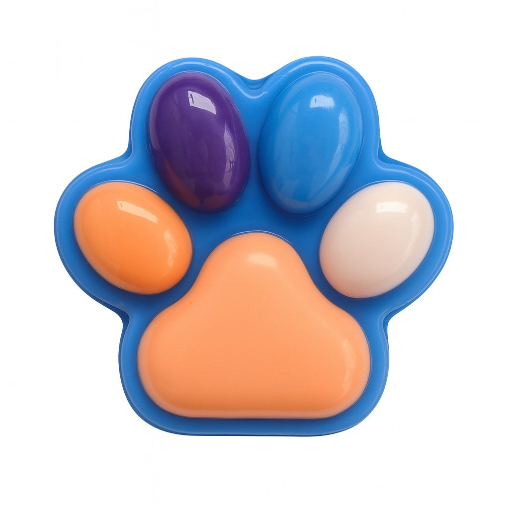 Jucarie Antistres Squishy, Cu Revenire Lenta, Labuta De Pisica Pufoasa, Ambalaj Transparent, Albastru