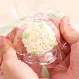 Jucarie Antistres Squishy, Flippy, Labuta de Pisica Pufoasa, cu Revenire Lenta, 7 x 6.5 cm, Model Legume, Multicolor - vivimall.ro