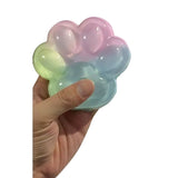 Jucarie Antistres Squishy, Flippy, cu Revenire Lenta, Squeeze Pinch Family, Model Cat Paw, 12.5x10.5 cm, 220g, Ambalaj Transparent, Model 024, Multicolor - vivimall.ro