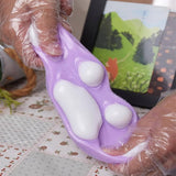 Jucarie Antistres Squishy, Vivimall, cu Revenire Lenta, Squeeze Pinch Family, Model Cat Paw, 12.5x10.5 cm, 220g, Ambalaj Transparent, Model 8, Multicolor - vivimall.ro