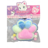 Jucarie Antistres Squishy, Vivimall, cu Revenire Lenta, Squeeze Pinch Family, Model Cat Paw, 12.5x10.5 cm, 220g, Ambalaj Transparent, Model 3, Multicolor - vivimall.ro