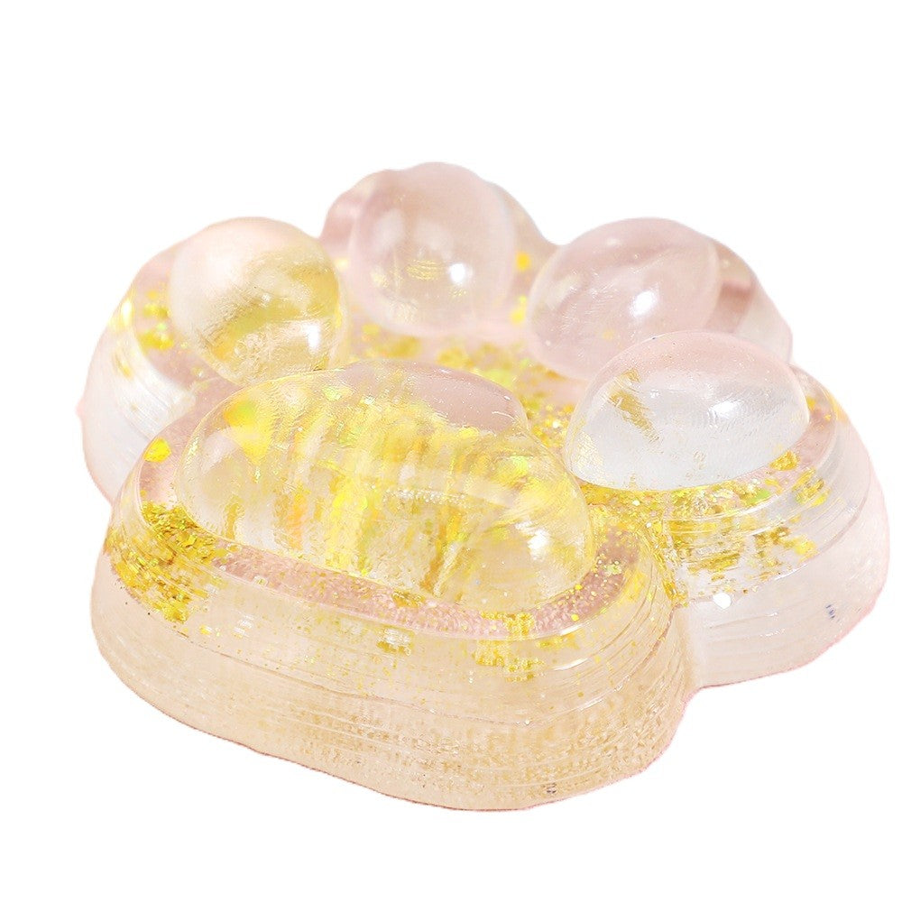 Jucarie Antistres Squishy, Cu Revenire Lenta, Squeeze Pinch Family, Din Tpr, 4-6 Ani, Model 4 Sclipici - vivimall.ro