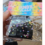 Jucarie Antistres Squishy, Vivimall, cu Revenire Lenta, Squeeze Pinch Family, Model Cuburi de Ciocolata, Neagra - vivimall.ro