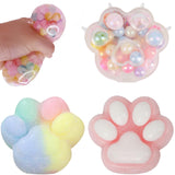 Jucarie Antistres Squishy, Vivimall, cu Revenire Lenta, Model Labuta de Pisica, 200g, 12.5 x 10.5 cm Squeeze Pinch Family, Ambalaj Transparent, Model 11 - vivimall.ro