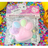 Jucarie Antistres Squishy, Flippy, cu Revenire Lenta, Model Labuta de Pisica, 220g, 12.5 x 10.5 cm Squeeze Pinch Family, Ambalaj Transparent, Model 2 - vivimall.ro