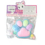 Jucarie Antistres Squishy, Vivimall, cu Revenire Lenta, Model Labuta de Pisica, 220g, 12.5 x 10.5 cm Squeeze Pinch Family, Ambalaj Transparent, Model 1 - vivimall.ro