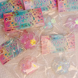 Jucarie Antistres Squishy, Vivimall, cu Revenire Lenta, Squeeze Pinch Family, Model Labuta de Pisica, 6x5.5 cm, 70g, Ambalaj Transparent, Roz-Transparent - vivimall.ro