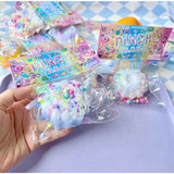 Jucarie Antistres Squishy, Vivimall, cu Revenire Lenta, Squeeze Pinch Family, Model Prajitura, 8x8 cm, 90g, Ambalaj Transparent, Multicolor - vivimall.ro