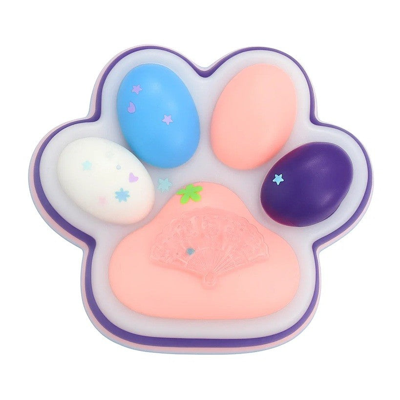 Jucarie Antistres Squishy, Vivimall, cu Revenire Lenta, Squeeze Toys, Model Cat Paw, 12.5x10.5 cm, 220g, +3 Ani, din TPR, Model 1, Multicolor - vivimall.ro