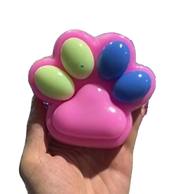Jucarie Antistres Squishy, Flippy, cu Revenire Lenta, Squeeze Pinch Family, Model Cat Paw, 12.5x10.5 cm, 220g, Ambalaj Transparent, Model 018, Multicolor - vivimall.ro