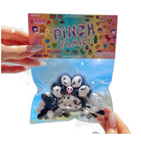 Jucarie Antistres Squishy, Vivimall, cu Revenire Lenta, Squeeze Pinch Family, Model Cat Paw, Ambalaj Transparent, Alb/Negru - vivimall.ro