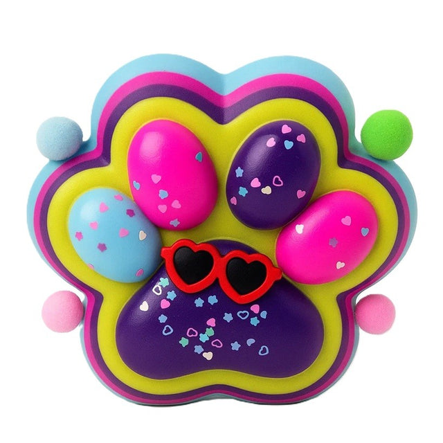 Jucarie Antistres Squishy, Flippy, cu Revenire Lenta, Squeeze Toys, Model Cat Paw, 12.5x10.5 cm, 220g, +3 Ani, din TPR, Model 5, Multicolor - vivimall.ro