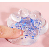 Jucarie Antistres Squishy, Flippy, Labuta de Pisica Pufoasa, cu Revenire Lenta, 7 x 6.5 cm, Model 270532, Multicolor - vivimall.ro