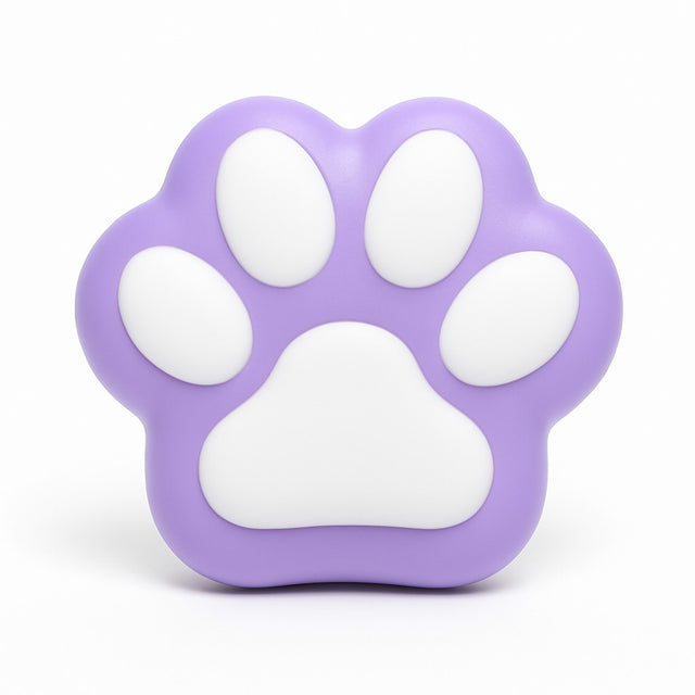 Jucarie Antistres Squishy, Vivimall, Revenire Lenta, Model Labuta de Pisica, Squishy, BIG 12.5 x 10.5 cm, 220 g, Model 12, Mov Alb - vivimall.ro