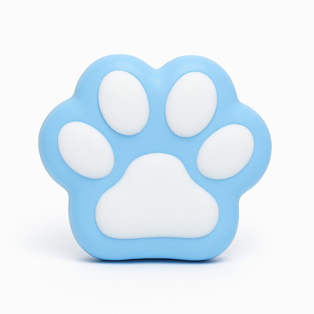 Jucarie Antistres Squishy, Vivimall, Revenire Lenta, Model Labuta de Pisica, Squishy, BIG 12.5 x 10.5 cm, 220 g, Model 13, Albastru Alb - vivimall.ro