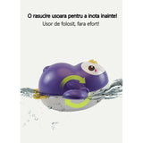 Jucarie de baie interactiva pentru copii, Vivimall, pinguinul mov - vivimall.ro