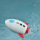 Jucarie de baie pentru copii, Vivimall, Racheta de apa, 11 cm, Alb - vivimall.ro