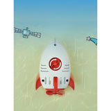 Jucarie de baie pentru copii, Vivimall, Racheta de apa, 11 cm, Alb - vivimall.ro