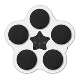 Jucarie de Boxat cu Muzica si Lumini, Vivimall, Bluetooth, Incarcare USB, Aplicare cu Ventuze, 5 Tinte, 40x38x8 cm, 930 g, Alb - vivimall.ro