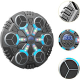 Jucarie de Boxat cu Muzica si Lumini, Vivimall, Manusi Incluse, Bluetooth, Incarcare USB, Aplicare cu Ventuze, 6 Tinte, 32x27x3.5 cm, 930 g, Negru - vivimall.ro