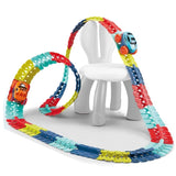 Jucarie de Constructie RollerCoaster, Vivimall, 138 de Piese, 41.5x31x7 cm, cu Masini, Multicolor - vivimall.ro