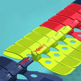 Jucarie de Constructie RollerCoaster, Vivimall, 184 de Piese, 44.5x36x7 cm, cu Masini, Multicolor - vivimall.ro