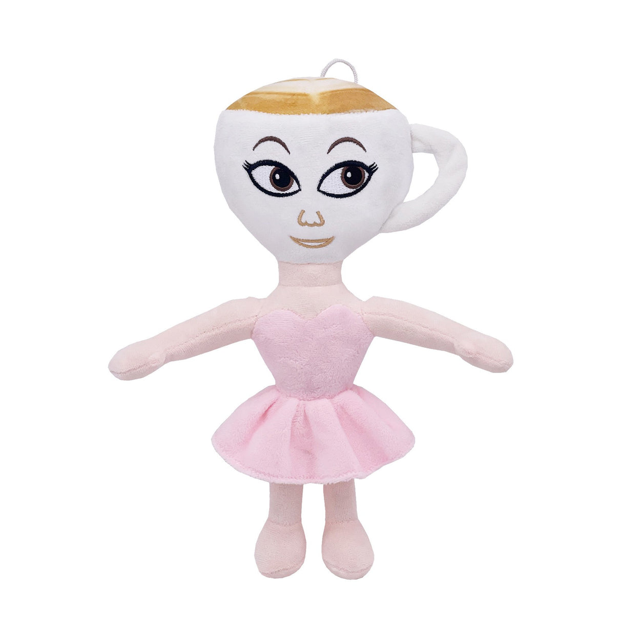 Jucarie Moale de Plus Italian Brainrot, Flippy, cu Agatatoare, Model Ballerina Cappuccina, Jucarie Moale pentru Copii, 30 x 20 cm, Roz - vivimall.ro