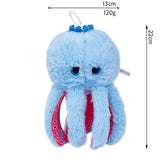 Jucarie Moale de Plus Italian Brainrot, Flippy, cu Agatatoare, Model Blueberrini Octopussini, Jucarie Moale pentru Copii, 13 x 22 cm, Albastru/Roz - vivimall.ro