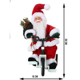 Jucarie decorativa, Vivimall, Mos Craciun, 36 cm x 16 cm, grosime 23 cm, lana, tesatura de plus, poliester, interior/exterior - vivimall.ro