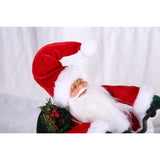 Jucarie decorativa, Vivimall, Mos Craciun, 36 cm x 16 cm, grosime 23 cm, lana, tesatura de plus, poliester, interior/exterior - vivimall.ro