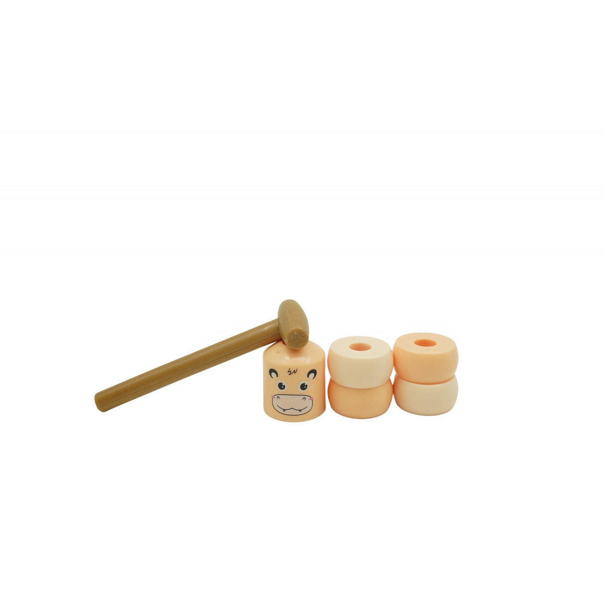 Jucarie Pentru Copii, Vivimall, Hipopotam Indestructibil, 6 Piese Demontabile, +3 Ani, Roz - vivimall.ro