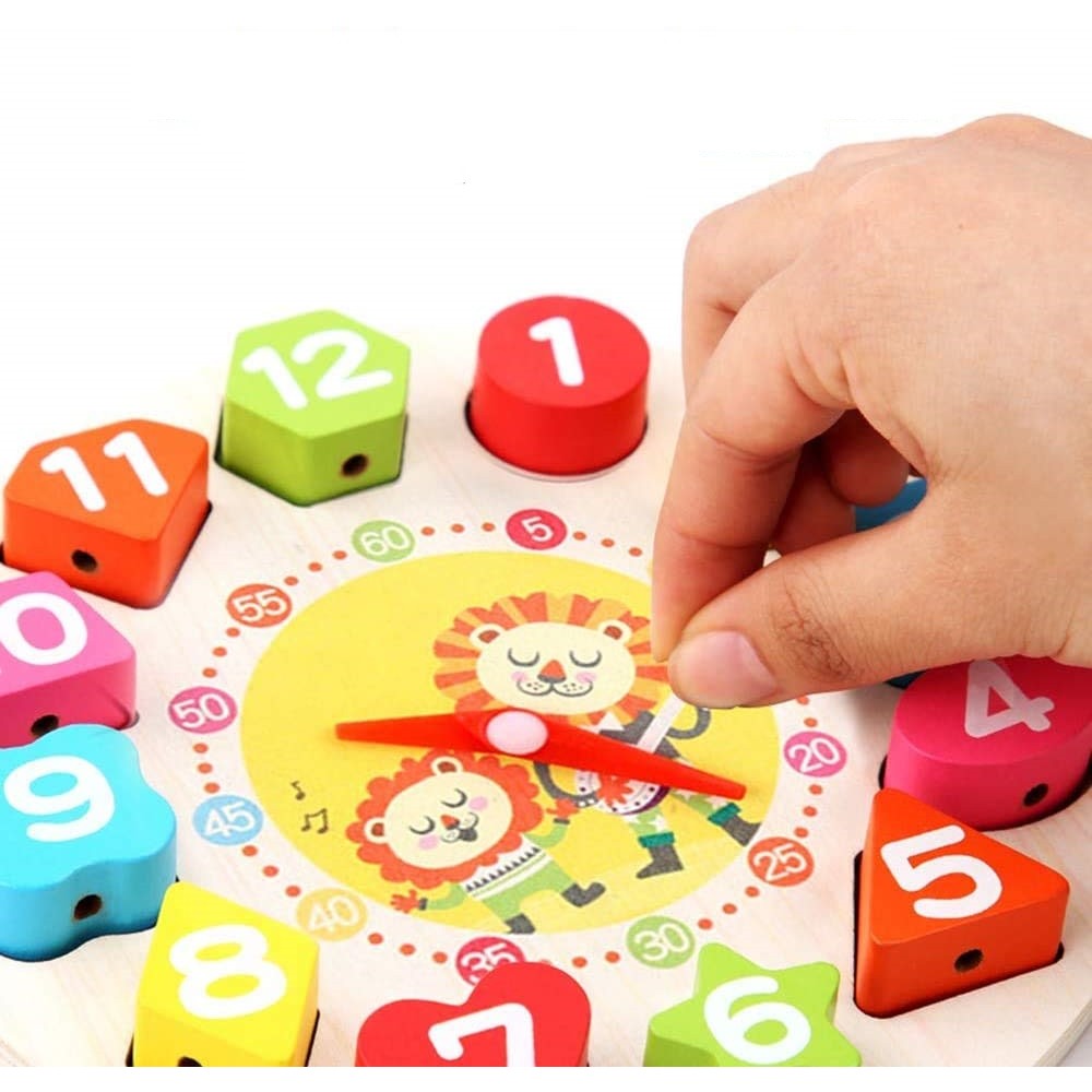 Образователна играчка Монтесори, дървена, + 36 месеца, 12 части, 17 см 