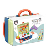 Jucarie Educativa Pentru Copii, Set 207 Piese, 6 In 1, Valiza Cu Bormasina