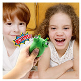 Jucarie interactiva antistres Vivimall, squeeze eye-popping worm, vierme senzorial, 7.5 x 4 cm, multicolor - vivimall.ro