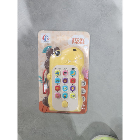 Jucarie Interactiva, Vivimall, Telefon Inteligent, Model Dinozaur, Functii Educative, Muzicale si Voce, 4-6 ani, 19 x 11.5 cm, din Plastic, Galben - vivimall.ro