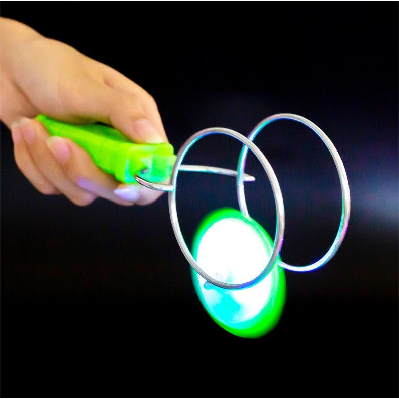 Jucarie Interactiva, Vivimall, Titirez Magnetic, cu Led, 19.8 x 5 cm, Verde - vivimall.ro