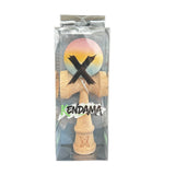 Jucarie Kendama X Originala, Profesionala, Flippy, din Lemn, Rubber Grip, 18 cm, Roz/Galben/Albastru - vivimall.ro