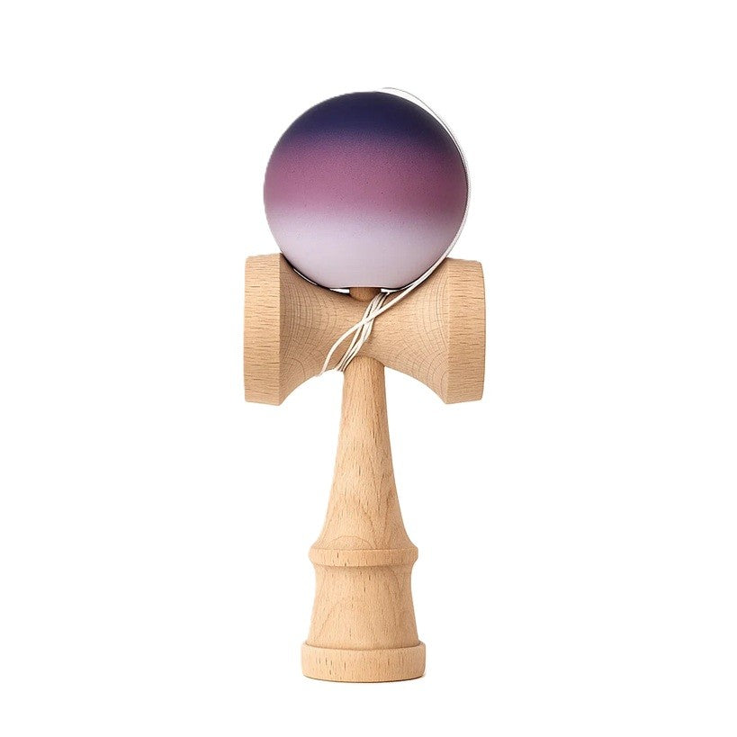 Jucarie Kendama X Originala, Profesionala, Flippy, din Lemn, Rubber Grip, 18 cm, Negru/Maro/Alb - vivimall.ro