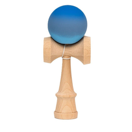 Jucarie Kendama X Originala, Profesionala, Flippy, din Lemn, Rubber Grip, 18 cm, Albastru/Gri/Bleu - vivimall.ro