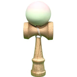 Kendama X Originala, Profesionala, Flippy, din Lemn, Rubber Grip, 18 cm, Roz/Verde - vivimall.ro